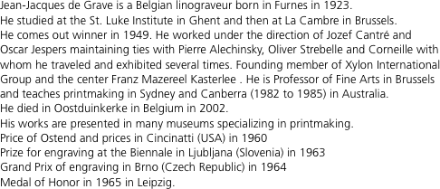 Jean-Jacques de Grave is a