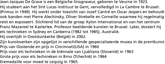 Jean-Jacques De Grave is een