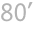 80’